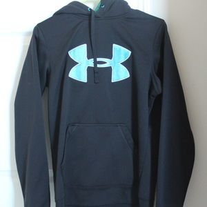 Under Armour hoodie, blue and black